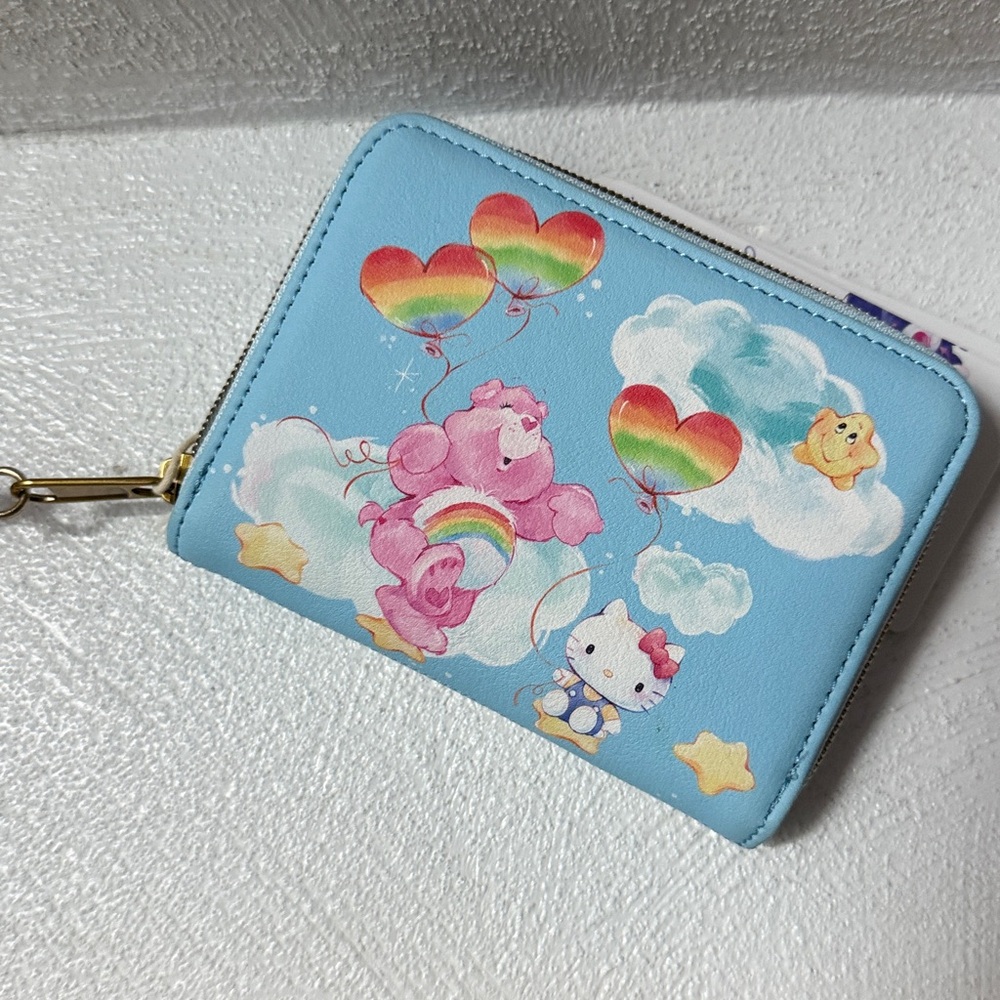 HELLO Kitty/Carebear🌈Loungefly Wallet+🧸🎀NIB Stuffed Set+You Suck💗lip balm - Picture 6 of 16
